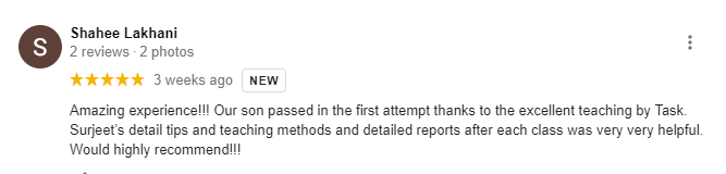 Task Driving Academy -Vancover