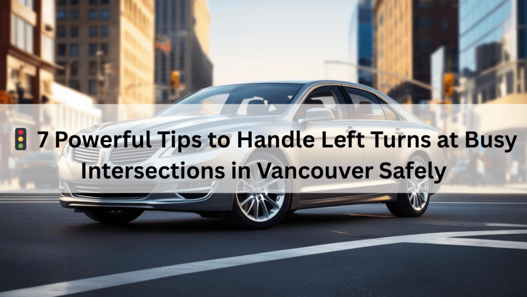 Handle Left Turns at Busy Intersections
