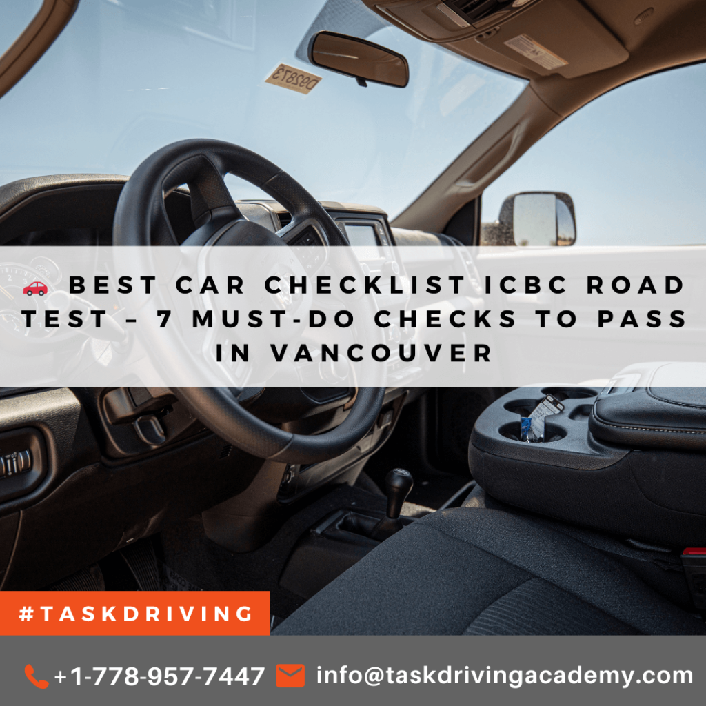 Best Car Checklist ICBC Road Test