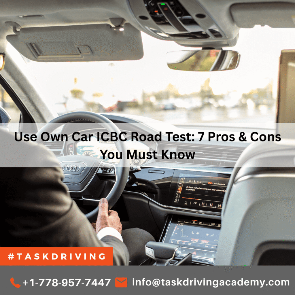 use own car ICBC road test