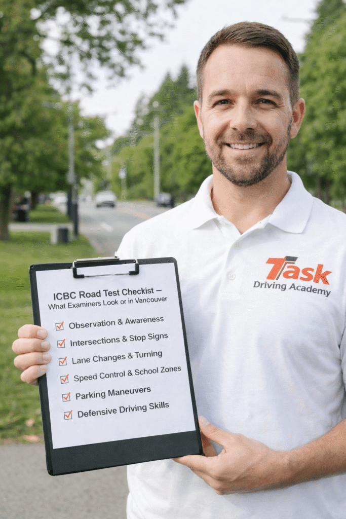 icbc road test checklist