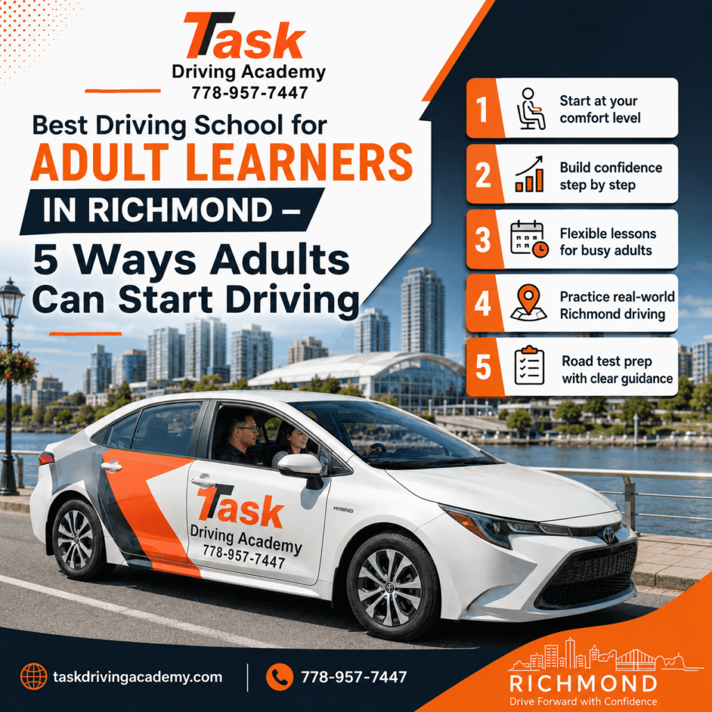 Best Driving School for Adult Learners in Richmond