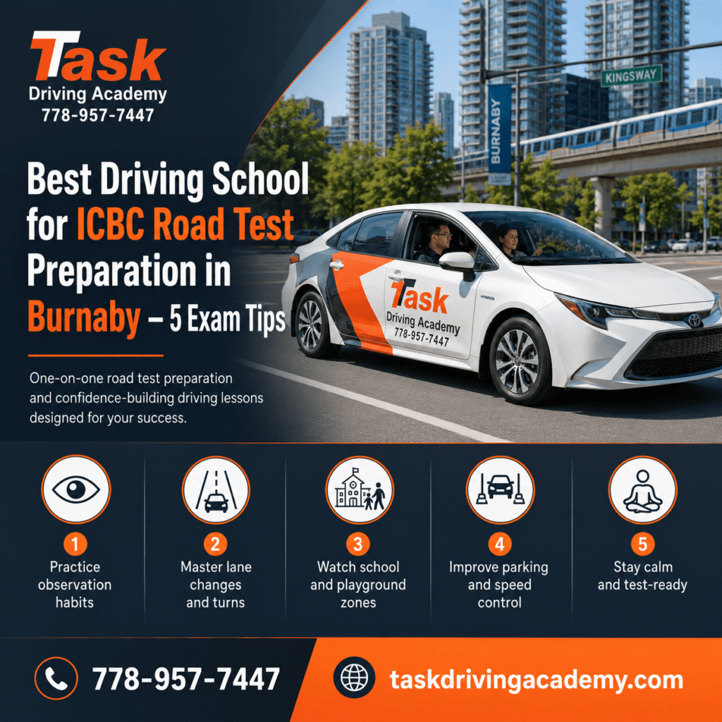 Best Driving School for ICBC Road Test Preparation in Burnaby